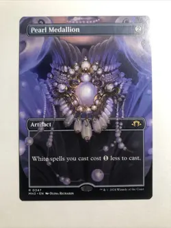 Pearl Medallion (Borderless) Modern Horizons 3 NM Rare - Image 1