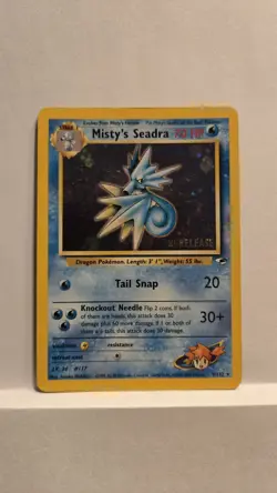 Pokemon TCG Misty's Seadra (Prerelease) 009/132 Wotc Promo Holo (LP) - Image 1