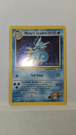 Pokemon TCG Misty's Seadra (Prerelease) 009/132 Wotc Promo Holo (LP) - Image 2