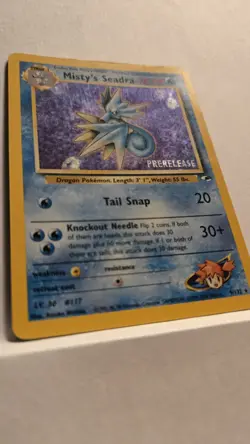 Pokemon TCG Misty's Seadra (Prerelease) 009/132 Wotc Promo Holo (LP) - Image 3