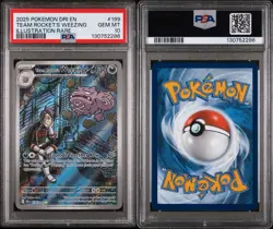 2025 Pokemon Destined Rivals Team Rocket’s Weezing 199/182 PSA 10 Gem Mint - Image 4