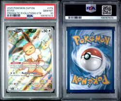 Pokemon Eevee 2025 SVP 173 ETB Black Star Promo PSA 10 Prismatic Evolutions Gem - Image 3