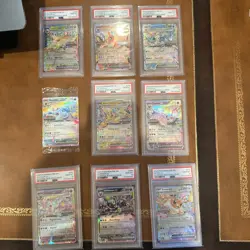 Pokemon TCG Prismatic Evolutions Stampt Promo Eevee EX Card Set PSA10 - Image 2