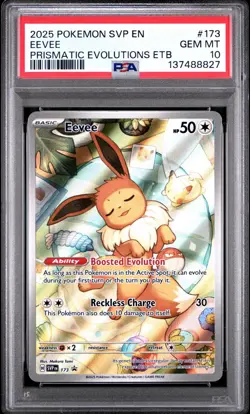 Pokemon TCG - Eevee #173 - Prismatic Evolutions - Black Star Promo - PSA 10 MINT - Image 1