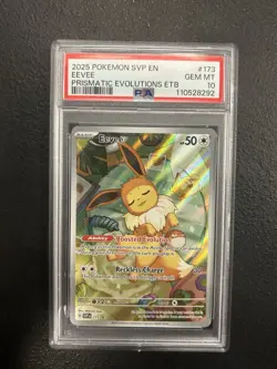 EEVEE PRISMATIC EVOLUTIONS ETB PROMO PSA 10 GEM MINT #173 - Image 1