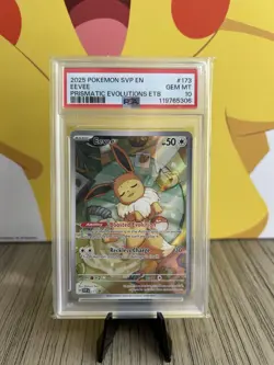 Pokemon Eevee TCG Promo #173 Prismatic Evolutions ETB Promo PSA 10 Gem MT - Image 1