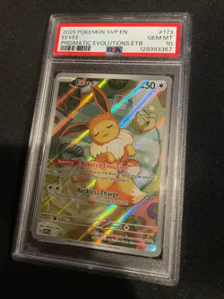 Eevee - English Prismatic Evolutions ETB Black Star Promo #173 PSA 10 GEM MINT! - Image 1