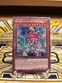 Yugioh Die Hohepriesterin der Prophezeiung RA04-DE184 Platinum Secret Rare - Image 1