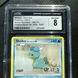 Shellos-East Sea Pokemon 2007 Secret Wonders #106 Origins Game Fair 2008 STAFF - Image 3