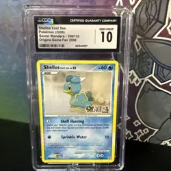 Shellos East Sea Pokemon 2008 Secret Wonders 106/132 Origins Game Fair - CGC 10 - Image 1
