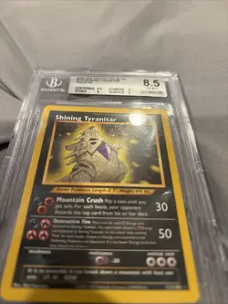 Pokemon Neo Destiny Shining Tyranitar Holo Card 113/105 BGS 8.5 - Image 2