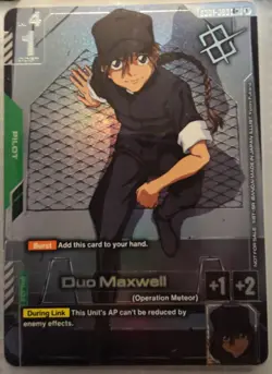 Duo Maxwell - GD01-090 - Tournament Winner Pack - Promo - Gundam Card Game TCG - Image 1
