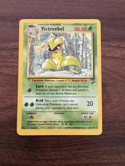 Victreebel 32/130 Base Set 2 NON-HOLO Rare Pokemon Card Vintage LP - Image 1