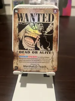 Marshall D. Teach SR OP09-093 WANTED SP English ONE PIECE Card - Image 1