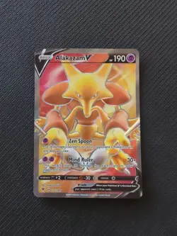 Pokemon Card Alakazam V 172/185 Vivid Voltage Rare Ultra Full Art Near Mint - Image 1
