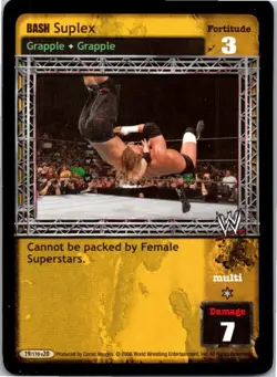 WWF Raw Deal Card Bash Suplex CCG TCG Free Shipping! - Image 1