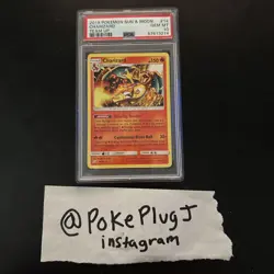 Pokemon Charizard TCG Team Card 14/181 Sun & Moon PSA 10 GEM MINT - Image 1
