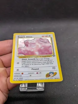 Pokemon Kogas Ditto 10/132 Holo Card Gym Challenge WOTC Played - Image 3