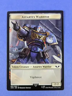 MTG: Warhammer 40,000: Tokens: Astartes Warrior / Robot #001/023 Token - LP - Image 1