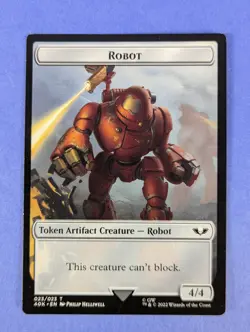 MTG: Warhammer 40,000: Tokens: Astartes Warrior / Robot #001/023 Token - LP - Image 2