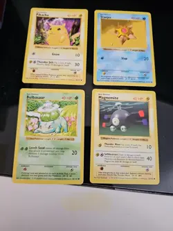 Vintage Pokemon Card Lot - Shadowless Pikachu / Bulbasaur...140+ Cards - Image 2