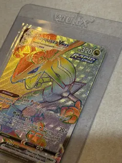 Rayquaza VMAX 217/203 Pokemon TCG Evolving Skies Secret Rare Rainbow 2021 Hyper - Image 3