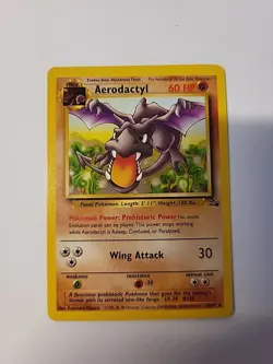 Pokemon TCG Aerodactyl Fossil 16/62 Rare NON Holo WOTC LP - Image 1