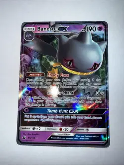 Pokemon TCG Banette GX Full Art Holo 66 Ultra Rare Sun Moon Guardians - Image 1