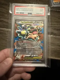 2025 POKEMON MEG EN-MEGA EVOLUTION #104 MEGA KANGASKHAN EX PSA 9 - Image 1
