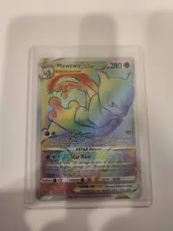 Mewtwo VSTAR 79/78 Rainbow Secret Rare Full Art Pokemon NM - Image 1