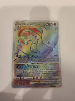 Mewtwo VSTAR 79/78 Rainbow Secret Rare Full Art Pokemon NM - Image 2