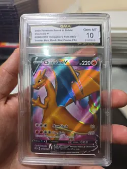2020 POKEMON SWSH CHARIZARD V PROMO CHAMPION'S PATH ELITE TRAINER BOX GMA 10 - Image 1