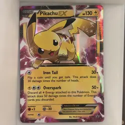 Pokemon Pikachu EX XY84 Black Star Promo - Image 1