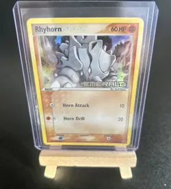 Pokemon Rhyhorn 62/106 2005 EX Emerald Reverse Holo Stamped Variant Collection - Image 4
