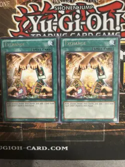 Yu-Gi-Oh! Exchange Spell Card X2 NM Rare Unlimited Edition - Image 1