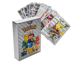 Gold Foil Pokemoonn 55 Pok Card Assorted Cards Series Vmax GX Charizard Rare - Image 4