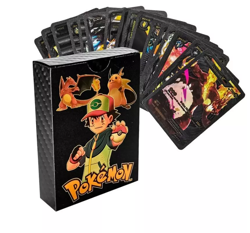 Gold Foil Pokemoonn 55 Pok Card Assorted Cards Series Vmax GX Charizard Rare - Image 5