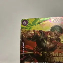 One Piece TCG | Roronoa Zoro | Pre-Release Tournament Winner | P-045 | Bandai NM - Image 4