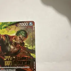 One Piece TCG | Roronoa Zoro | Pre-Release Tournament Winner | P-045 | Bandai NM - Image 5