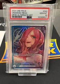 PSA 10 2024 One Piece Wings of the Captain #OP06-042 Vinsmoke Reiju Alternate - Image 1