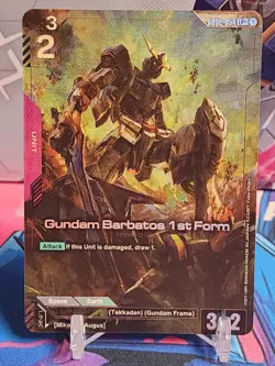 Gundam Barbatos 1st Form (LR+) GD02-054 Gundam TCG Card Game - Dual Impact - Image 1