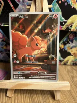 Pokemon Card Vulpix 138/132 Illustration Rare Mega Evolution Near Mint - Image 1