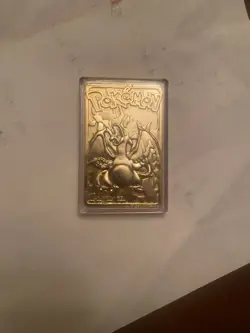 Pokemon Charizard 23k gold plated Trading card with Case Protection - Image 4
