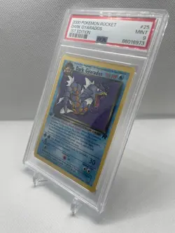 2000 POKEMON ROCKET 1ST EDITION Non-Holo #8 DARK GYARADOS MINT PSA 9 Rare!! 🐉🔥 - Image 3