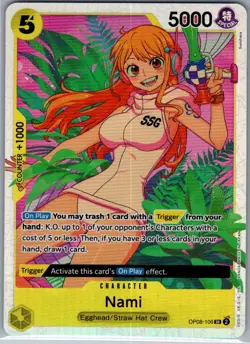 Nami OP08-106 SR English Two Legends - One Piece Card - NM - Image 1