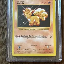CGC 9 Vulpix 1999 Base Set Shadowless Non Holo. 68/102 Pokemon Card - Image 5