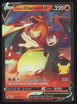 Pokemon SWSH: Sword & Shield Promo Cards Lance's Charizard V #SWSH133 - Image 1