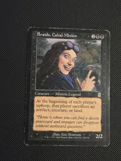 MTG Braids Cabal Minion Odyssey Regular Rare Card #117 HP - Image 1
