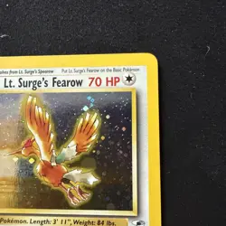 Pokemon TCG Gym Heroes Lt. Surge's Fearow Holo Rare Card 007/132 Unlimited - Image 3