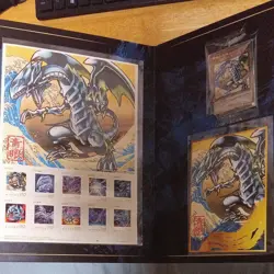 Yu-Gi-Oh! 25th Anniversary Blue-Eyes White Dragon Ukiyoe Card 10 Stamps Postcard - Image 1